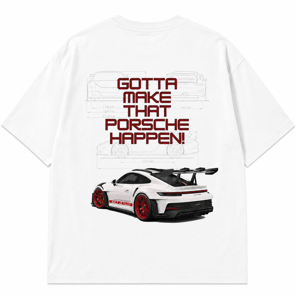Porsche Oversized T-Shirt | Premium Sports Car Streetwear