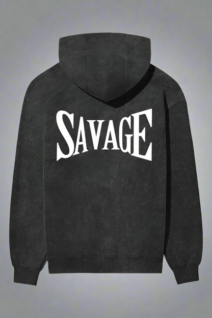 SAVAGE ACIDWASHED HOODIE