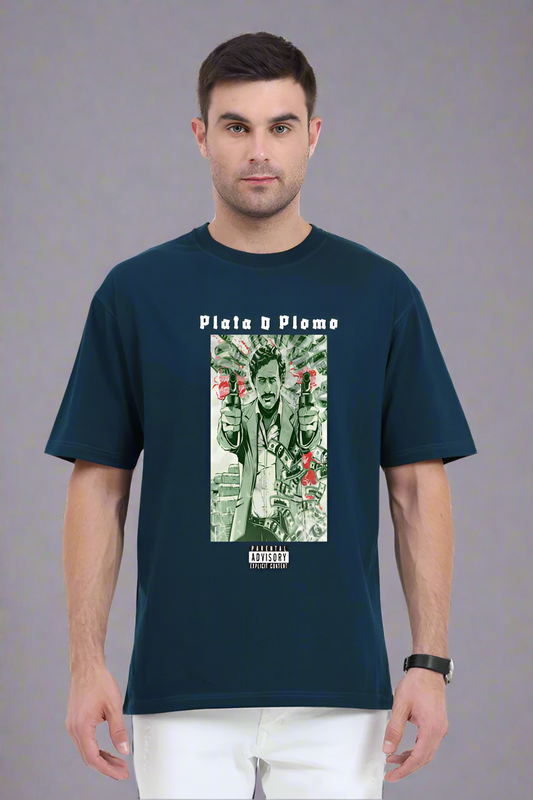 Plata O Plomo Oversized T-Shirt | Premium Graphic Streetwear