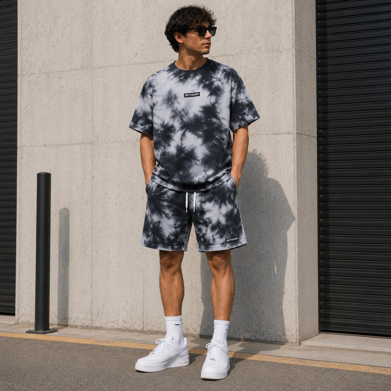 Tie-Dye Oversized T-Shirt & Shorts Co-Ord Set | Premium Cotton Streetwear