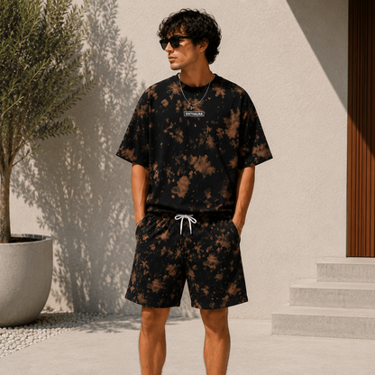 Tie-Dye Oversized T-Shirt & Shorts Co-Ord Set | Premium Cotton Streetwear