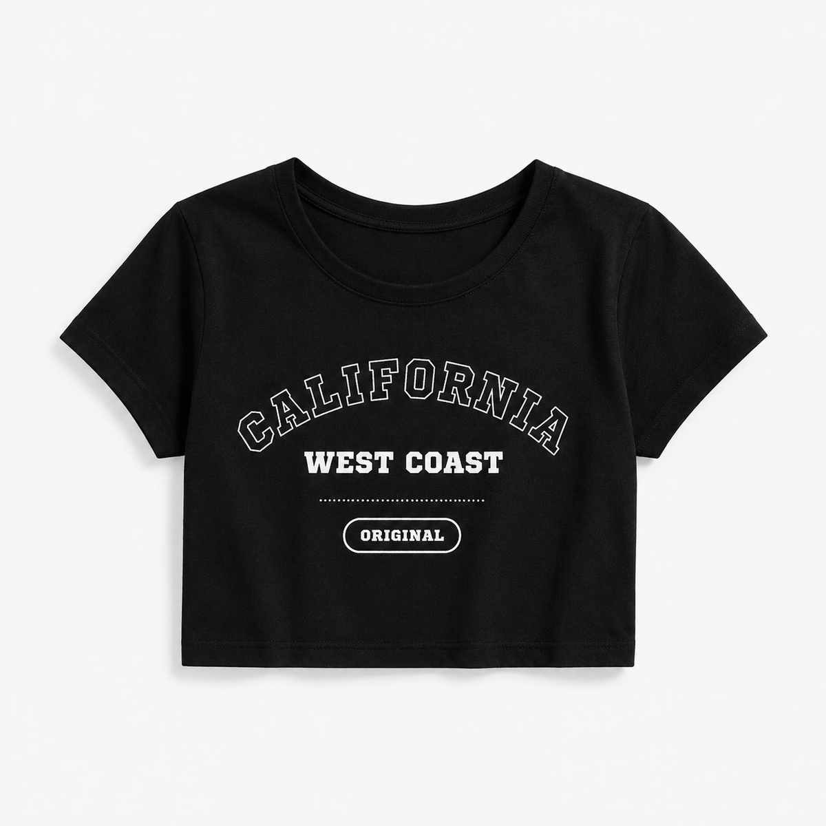 California West Coast Crop Tee | Women's Coastal Streetwear Top