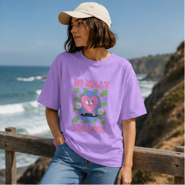 Do What You Love Oversized T-Shirt | Premium Unisex Motivational Streetwear