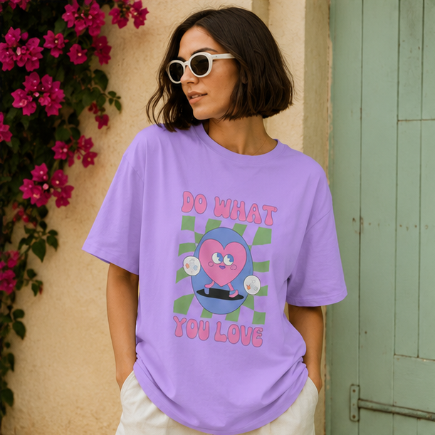 Do What You Love Oversized T-Shirt | Motivational Tee
