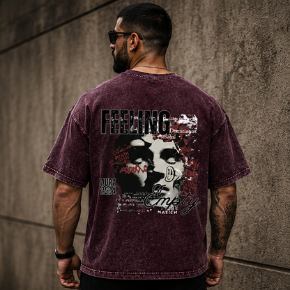 Feeling Acid Washed Oversized T-Shirt