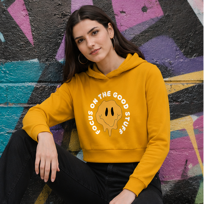 Focus on the Good Stuff | Stylish Women's Graphic Hoodie