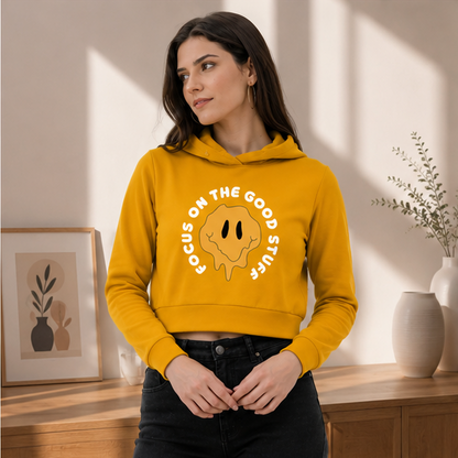 Focus on the Good Stuff | Stylish Women's Graphic Hoodie