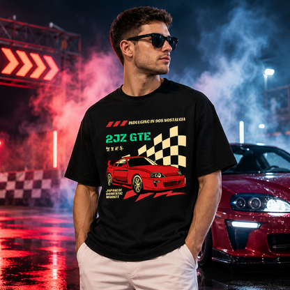 2JZ GTE Oversized T-Shirt | Premium JDM Automotive Streetwear