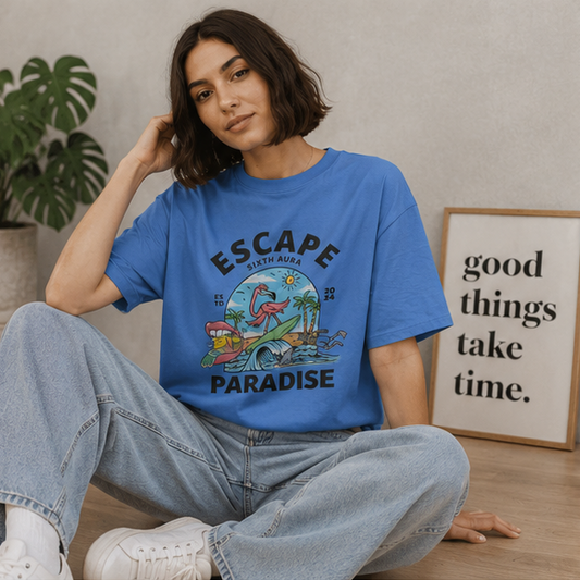 Paradise Oversized T-Shirt | Premium Unisex Tropical Streetwear