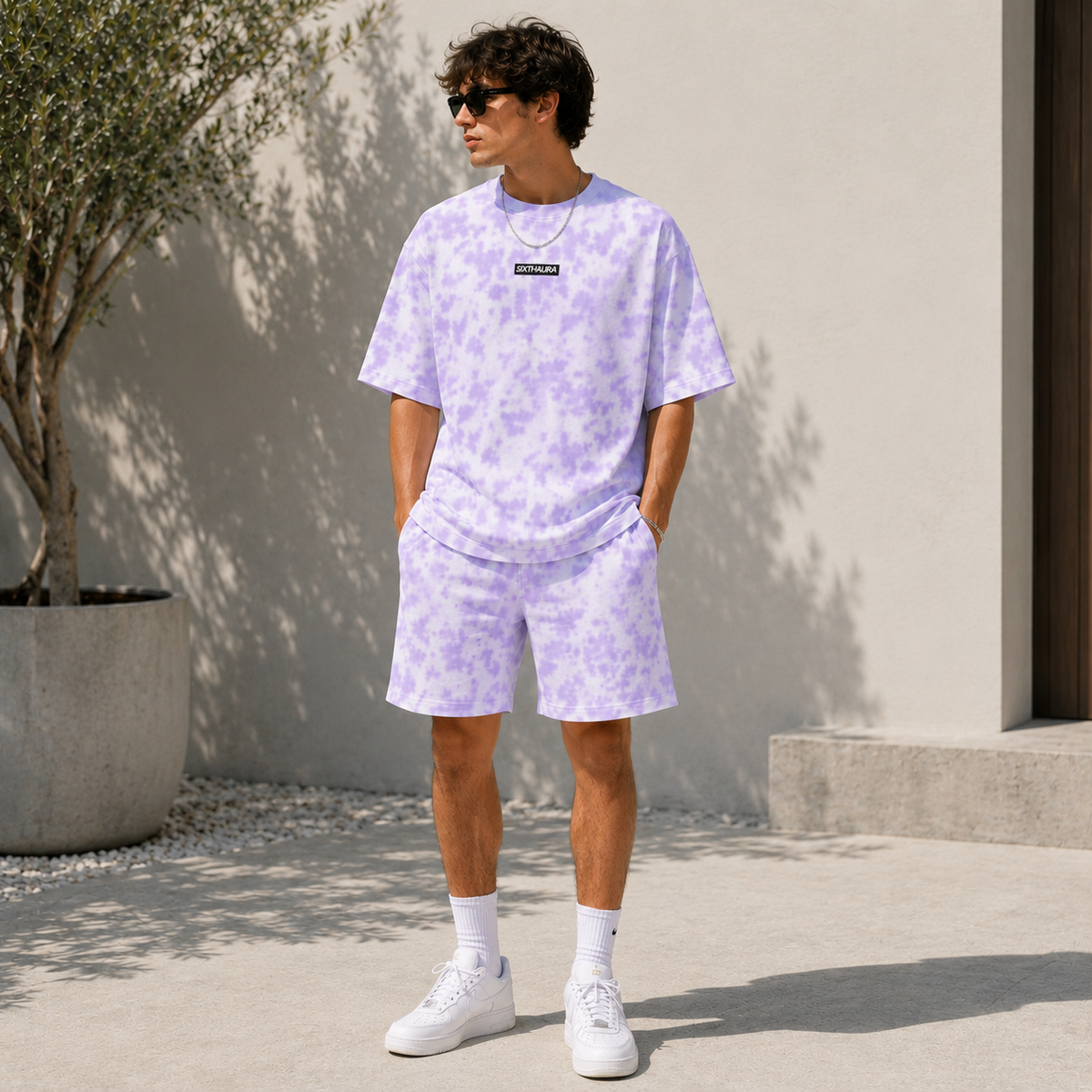 Tie-Dye Tee & Shorts Co-Ord Set | Unisex Streetwear | Multi-Colour