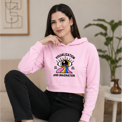 Imagination Crop Hoodie | Stylish Women's Graphic Hoodie